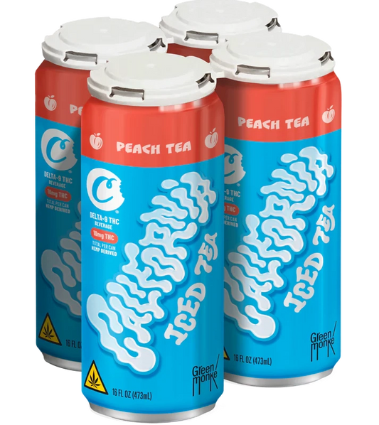 Cookie's California Peach Iced Tea Delta9/THC Seltzer - 4Pack