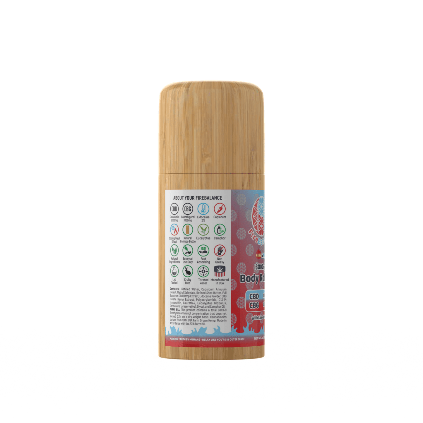 FireBalance High-Potency CBD + CBG + Delta 8 Body Roll-On Collection – 3000mg/5000mg