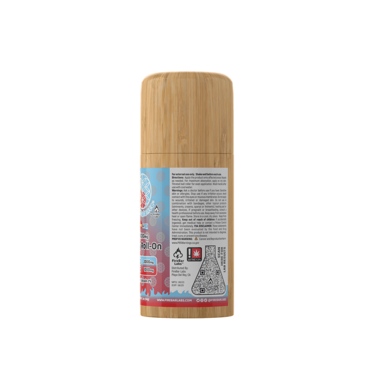 FireBalance High-Potency CBD + CBG + Delta 8 Body Roll-On Collection – 3000mg/5000mg