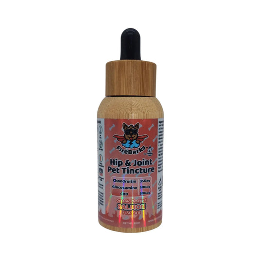 FireBarks Hip & Joint CBD Tincture – 500mg CBD, Chondroitin, Glucosamine & Omega 3 Salmon Oil