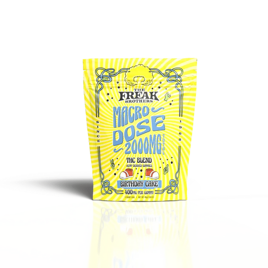 Hemp Blend Gummy Big Cube 400mg 5ct Bag – Birthday Cake