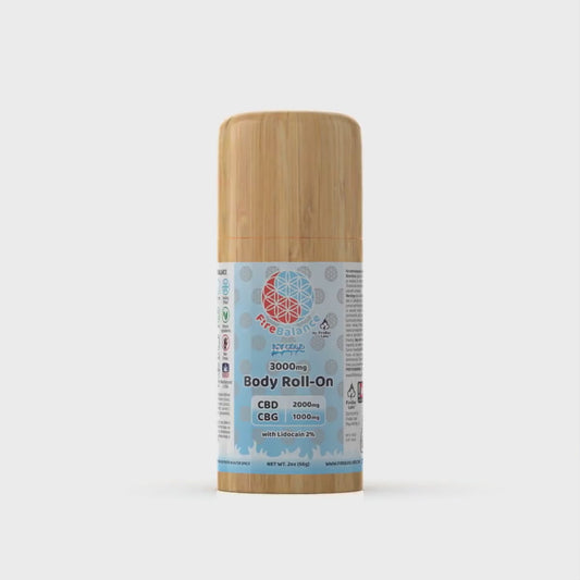 FireBalance High-Potency CBD + CBG + Delta 8 Body Roll-On Collection – 3000mg/5000mg